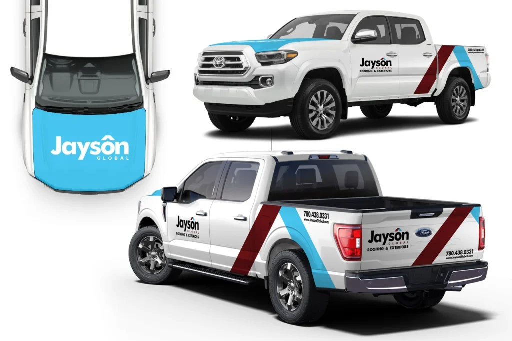 Fleet graphics project produced for Jayson by Sign-Tech Media in Edmonton